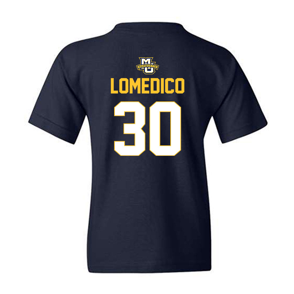 Marquette - NCAA Men's Lacrosse : Iggy LoMedico - Sports Shersey Youth T-Shirt-1