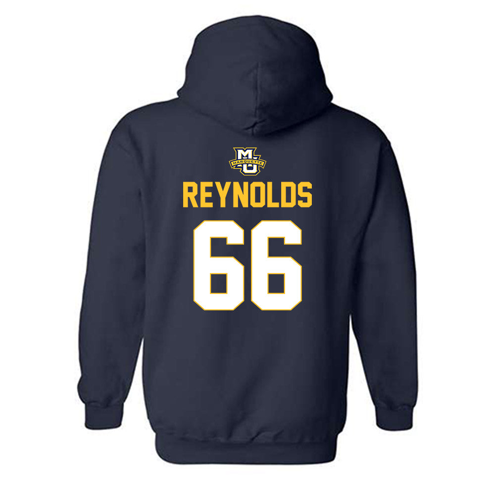 Marquette - NCAA Men's Lacrosse : Charlie Reynolds - Sports Shersey Hooded Sweatshirt