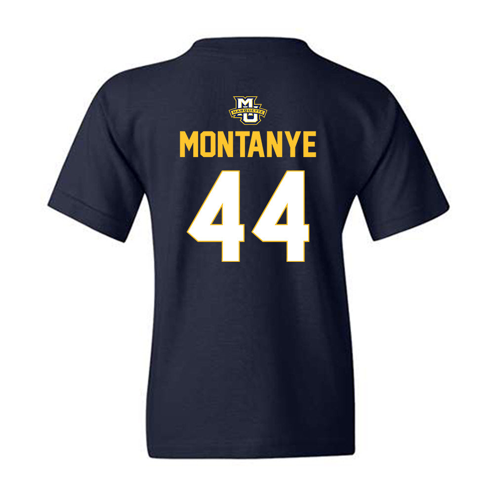 Marquette - NCAA Men's Lacrosse : Luke Montanye - Sports Shersey Youth T-Shirt-1