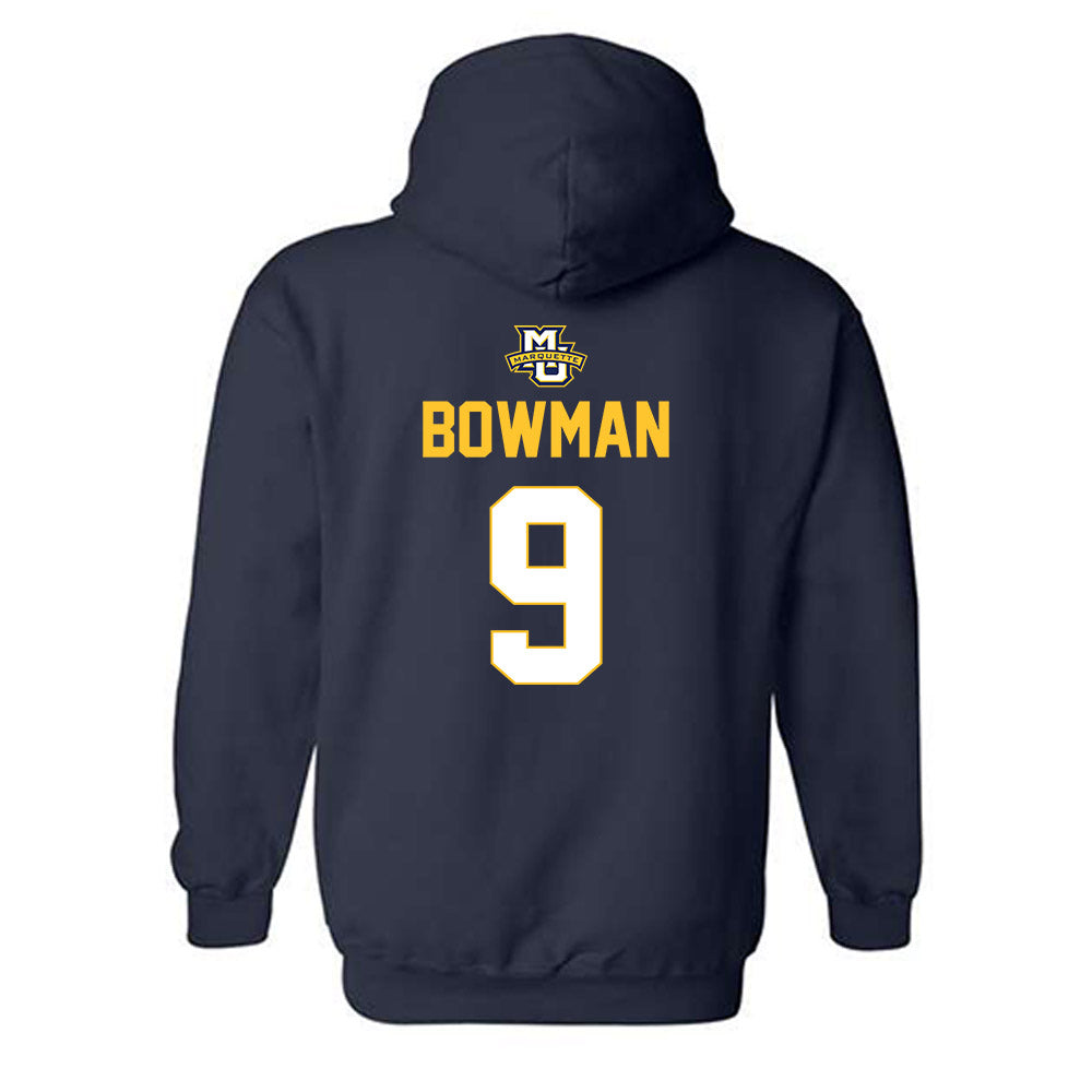 Marquette - NCAA Men's Lacrosse : Andrew Bowman - Sports Shersey Hooded Sweatshirt