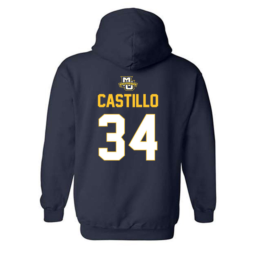 Marquette - NCAA Men's Lacrosse : Jadyn Castillo - Sports Shersey Hooded Sweatshirt