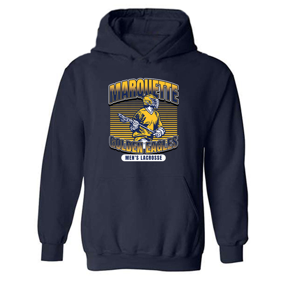 Marquette - NCAA Men's Lacrosse : Peter Detwiler - Sports Shersey Hooded Sweatshirt