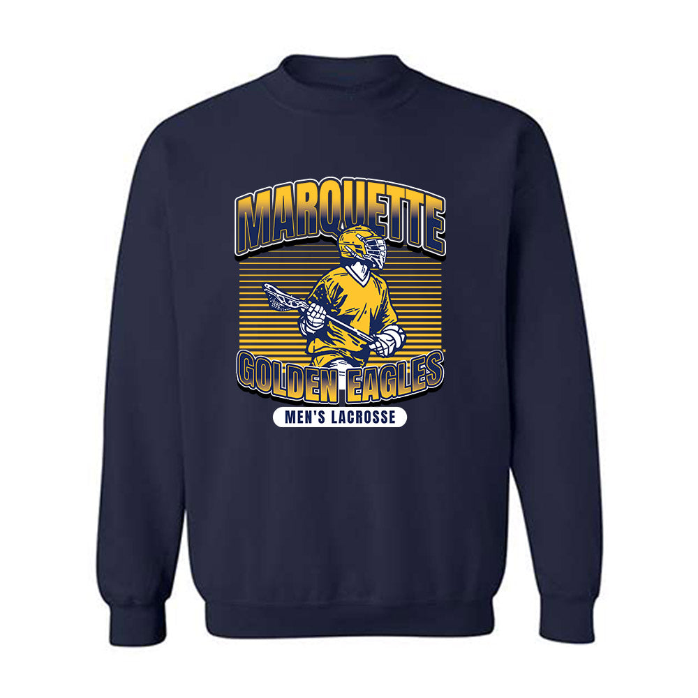 Marquette - NCAA Men's Lacrosse : Brol Scherman - Sports Shersey Crewneck Sweatshirt