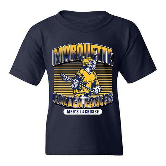 Marquette - NCAA Men's Lacrosse : Easton McCafferty - Sports Shersey Youth T-Shirt-0