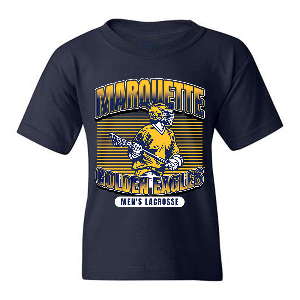 Marquette - NCAA Men's Lacrosse : Scott Michaud - Sports Shersey Youth T-Shirt-0