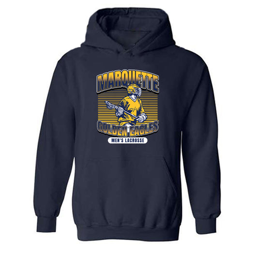 Marquette - NCAA Men's Lacrosse : Luke Montanye - Sports Shersey Hooded Sweatshirt-0