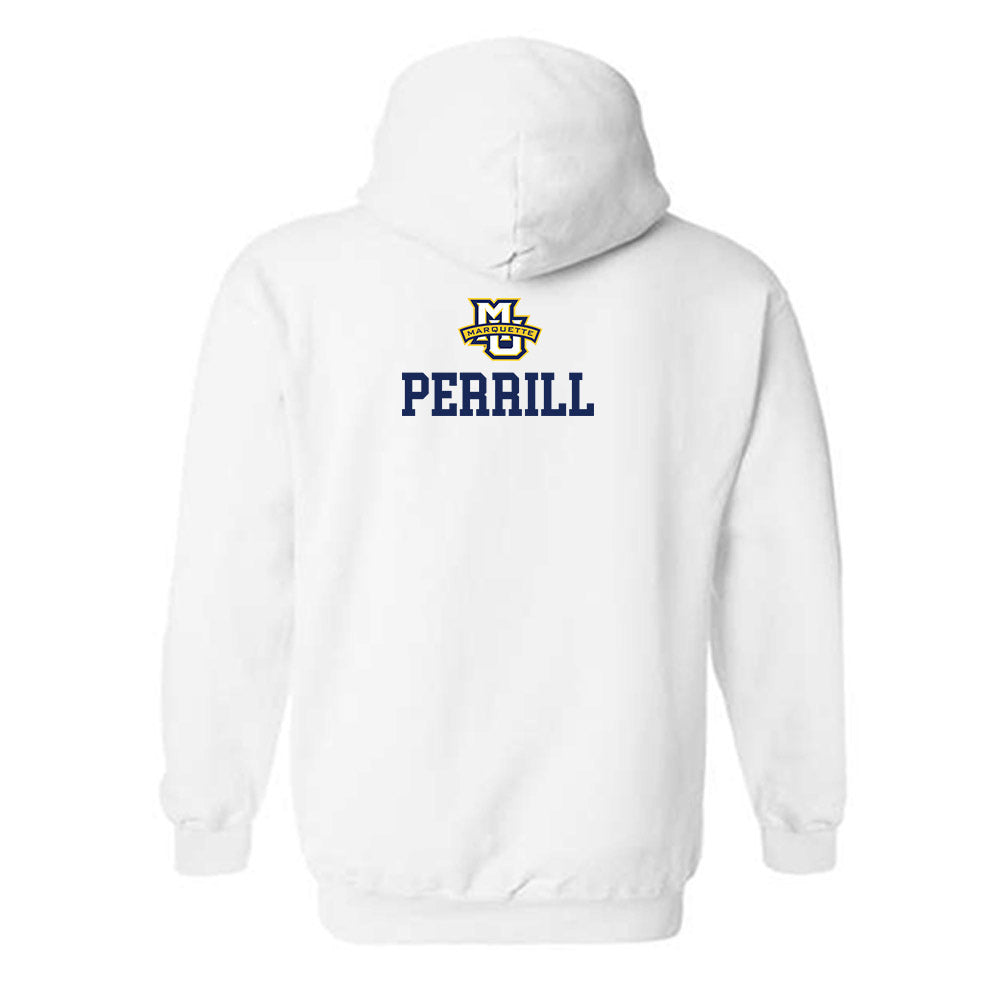 Marquette - NCAA Men's Tennis : Hugh Perrill - Generic Sports Shersey Hooded Sweatshirt