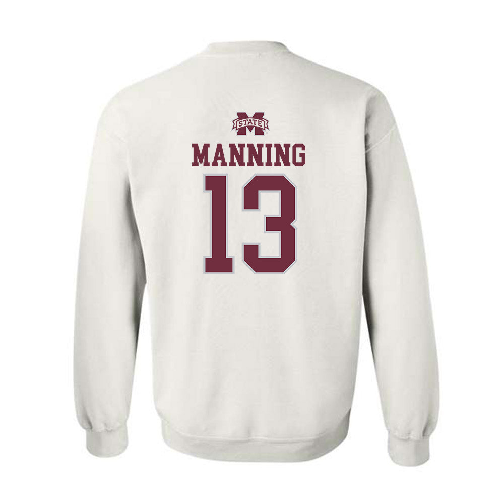 Mississippi State - NCAA Football : Jahron Manning - Classic Shersey Crewneck Sweatshirt-1