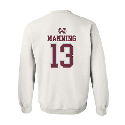 Mississippi State - NCAA Football : Jahron Manning - Classic Shersey Crewneck Sweatshirt-1