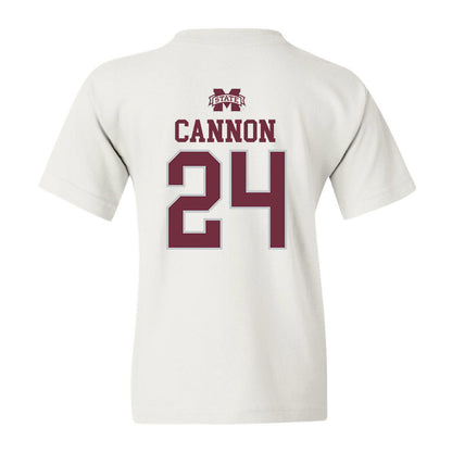 Mississippi State - NCAA Football : Elijah Cannon - Youth T-Shirt