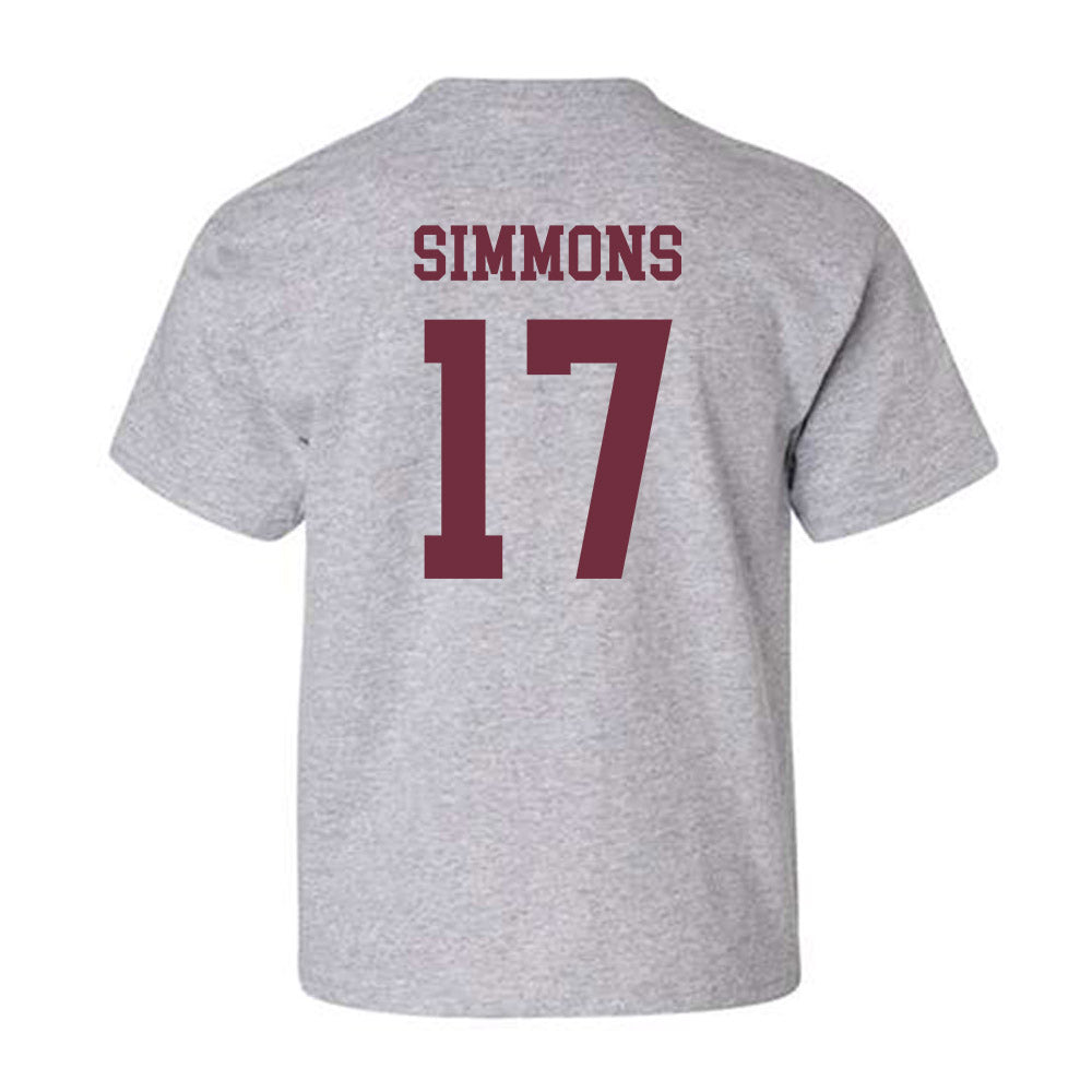 Mississippi State - NCAA Baseball : Stone Simmons - Classic Shersey Youth T-Shirt-1