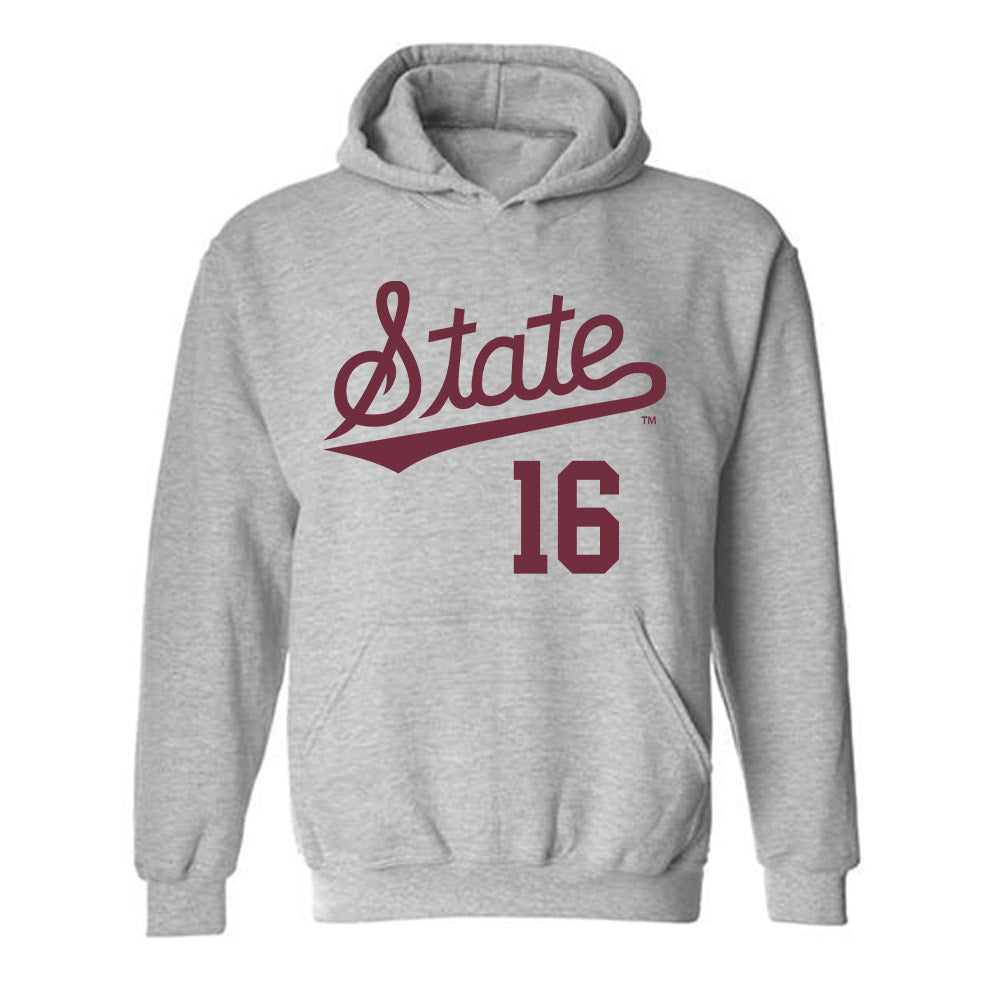 Mississippi State - NCAA Baseball : Braden Booth - Classic Shersey Hooded Sweatshirt-0