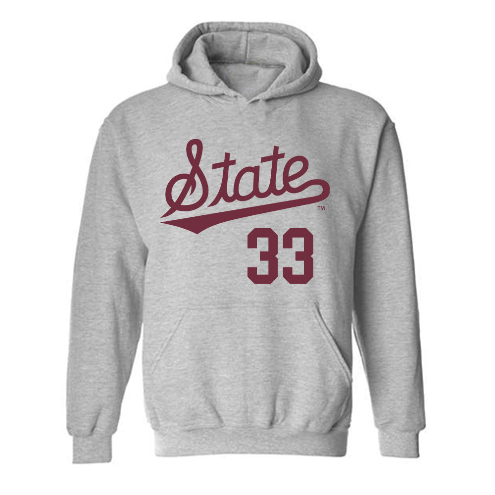 Mississippi State - NCAA Baseball : Blake Bevis - Classic Shersey Hooded Sweatshirt-0