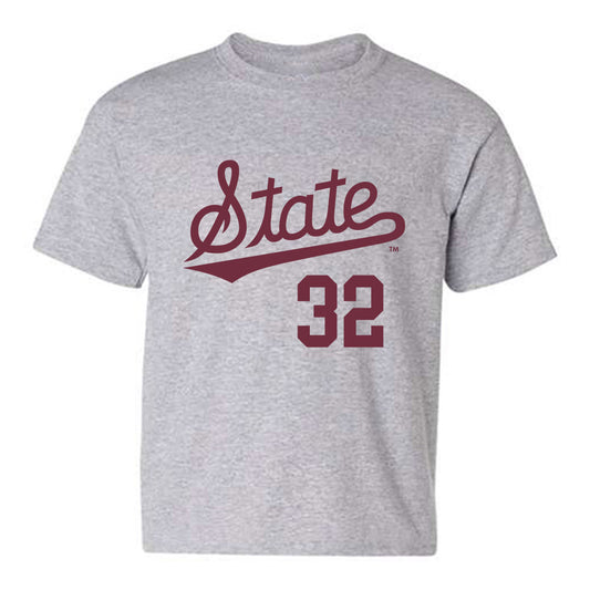 Mississippi State - NCAA Baseball : Peyton Fowler - Classic Shersey Youth T-Shirt-0