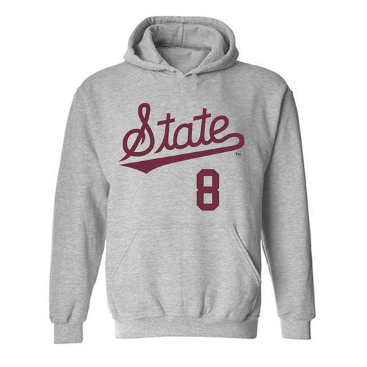 Mississippi State - NCAA Baseball : Charlie Foster - Classic Shersey Hooded Sweatshirt-0