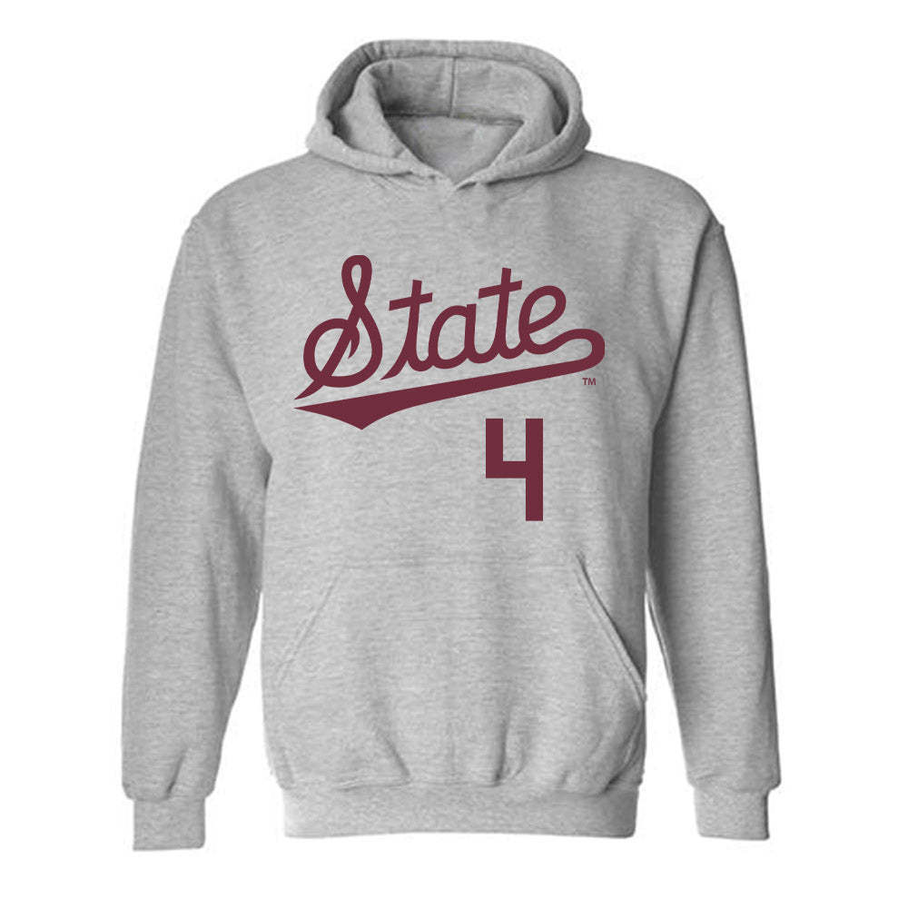Mississippi State - NCAA Baseball : Tomas Valincius - Classic Shersey Hooded Sweatshirt-0
