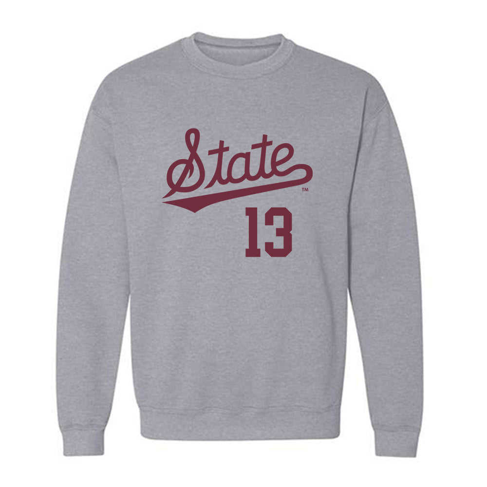 Mississippi State - NCAA Baseball : William Kirk - Classic Shersey Crewneck Sweatshirt-0