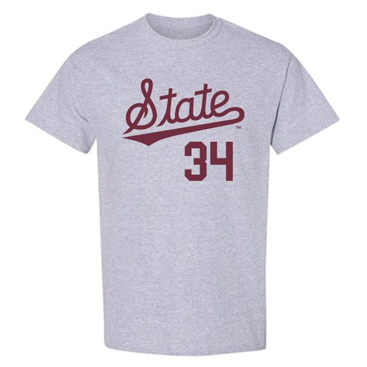 Mississippi State - NCAA Baseball : Gehrig Frei - Classic Shersey T-Shirt-0