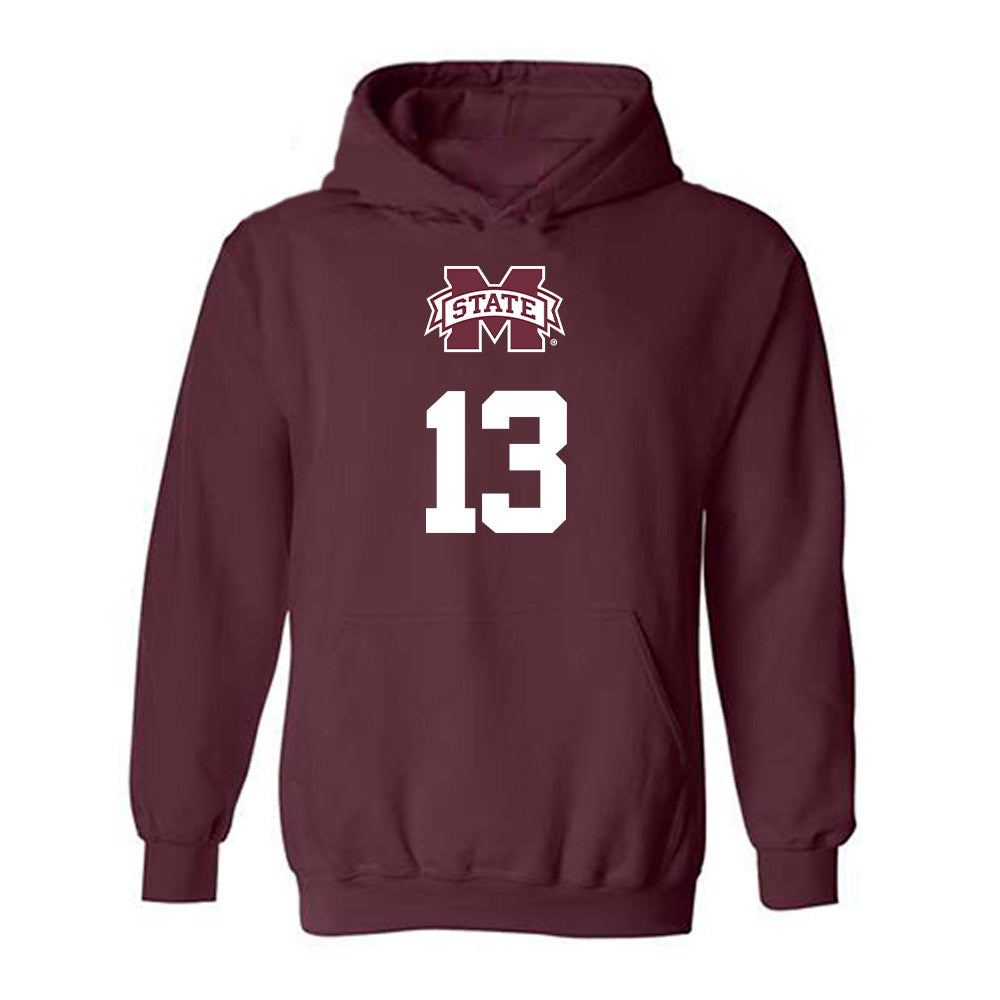 Mississippi State - NCAA Softball : Morgan Bernardini - Classic Shersey Hooded Sweatshirt-0