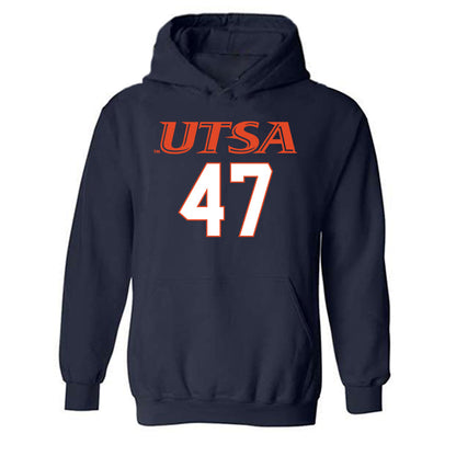 UTSA - NCAA Football : Tim Huff - Classic Shersey Hooded Sweatshirt-0