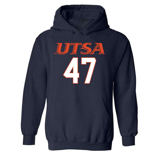 UTSA - NCAA Football : Tim Huff - Classic Shersey Hooded Sweatshirt-0