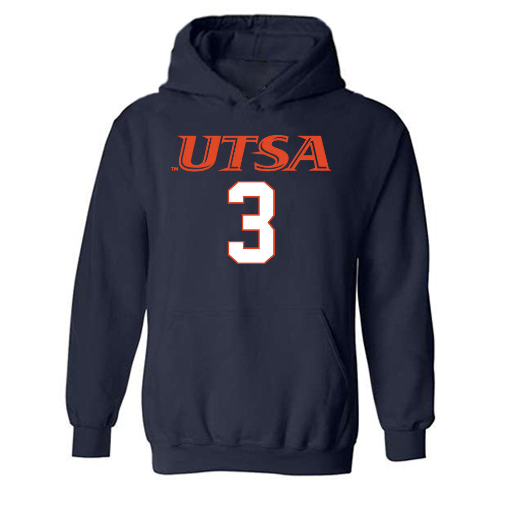 UTSA - NCAA Football : Robert Henry - Classic Shersey Hooded Sweatshirt-0