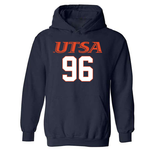 UTSA - NCAA Football : Corey Walls - Classic Shersey Hooded Sweatshirt-0