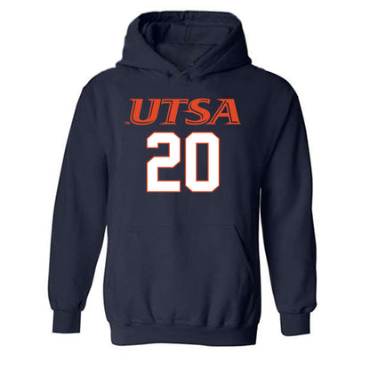 UTSA - NCAA Football : Zach Morris - Classic Shersey Hooded Sweatshirt-0