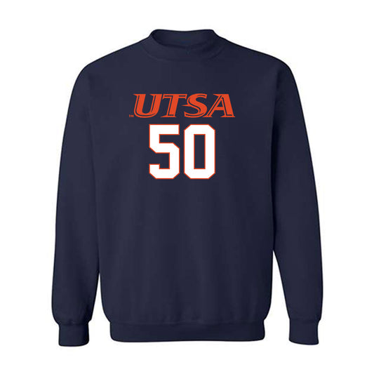 UTSA - NCAA Football : Michael Owoeye - Classic Shersey Crewneck Sweatshirt-0