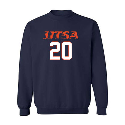 UTSA - NCAA Football : Zach Morris - Classic Shersey Crewneck Sweatshirt-0