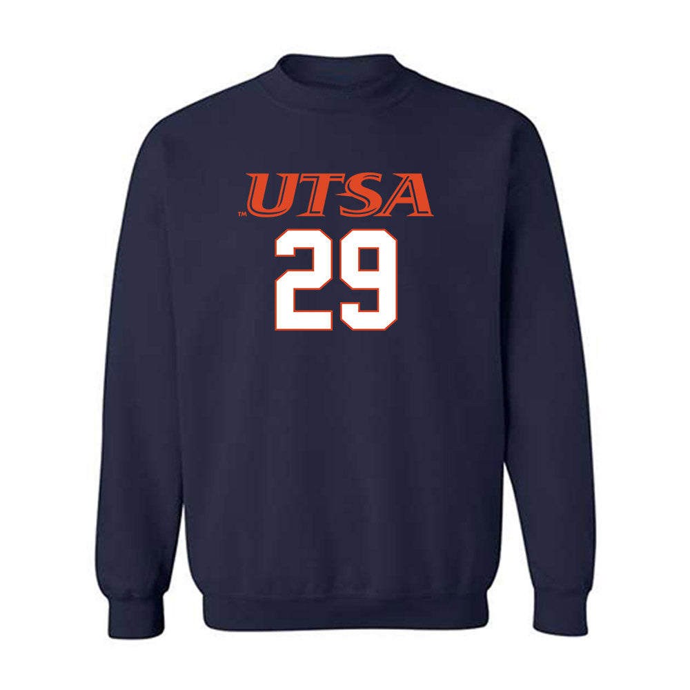 UTSA - NCAA Football : Tangoh Njoh - Classic Shersey Crewneck Sweatshirt-0