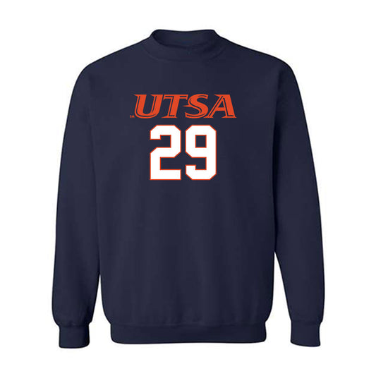 UTSA - NCAA Football : Tangoh Njoh - Classic Shersey Crewneck Sweatshirt-0