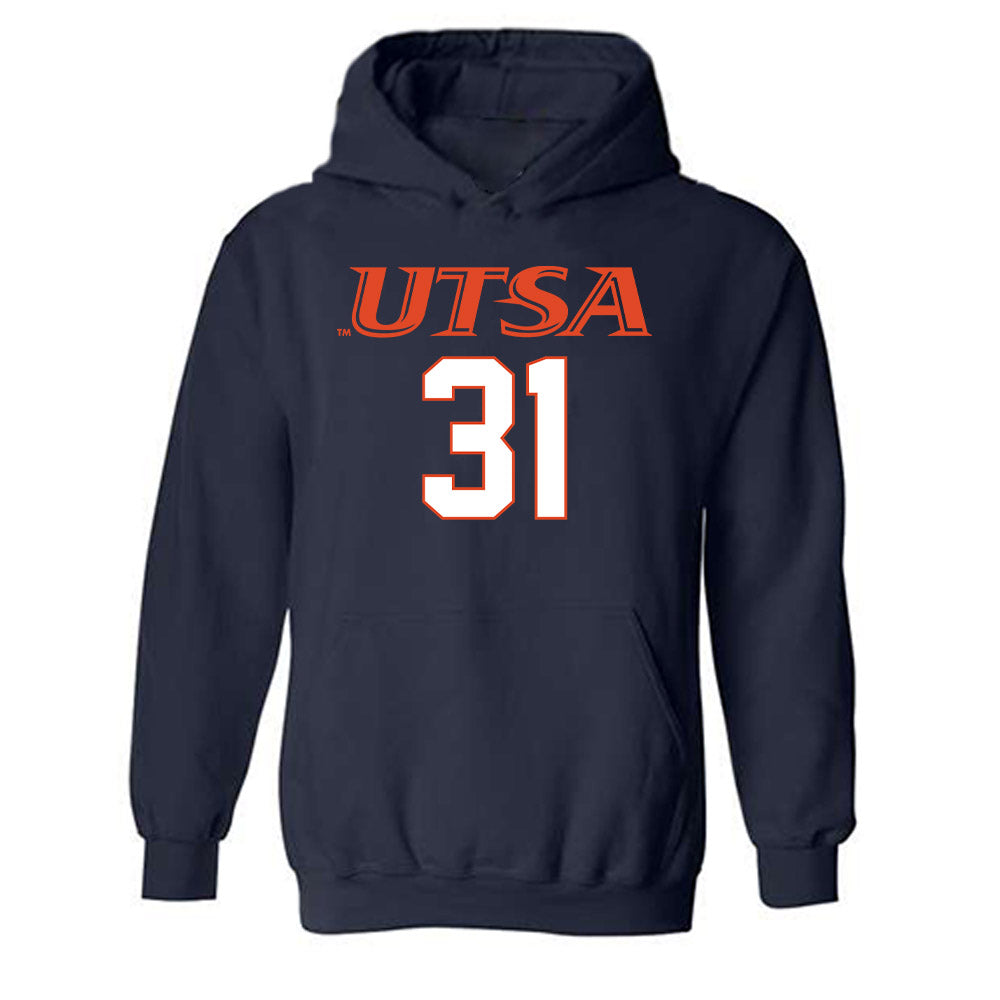 UTSA - NCAA Football : Victor Shaw - Classic Shersey Hooded Sweatshirt-0