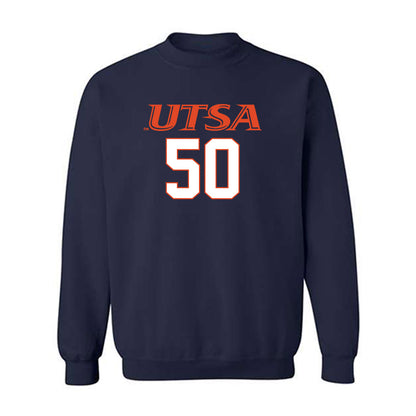 UTSA - NCAA Football : Michael Owoeye - Classic Shersey Crewneck Sweatshirt-0