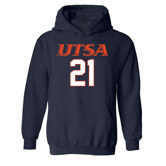 UTSA - NCAA Football : J.C. Solitaire - Classic Shersey Hooded Sweatshirt-0