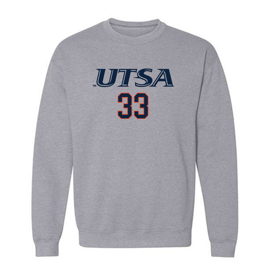 UTSA - NCAA Baseball : James Taussig - Crewneck Sweatshirt Classic Shersey