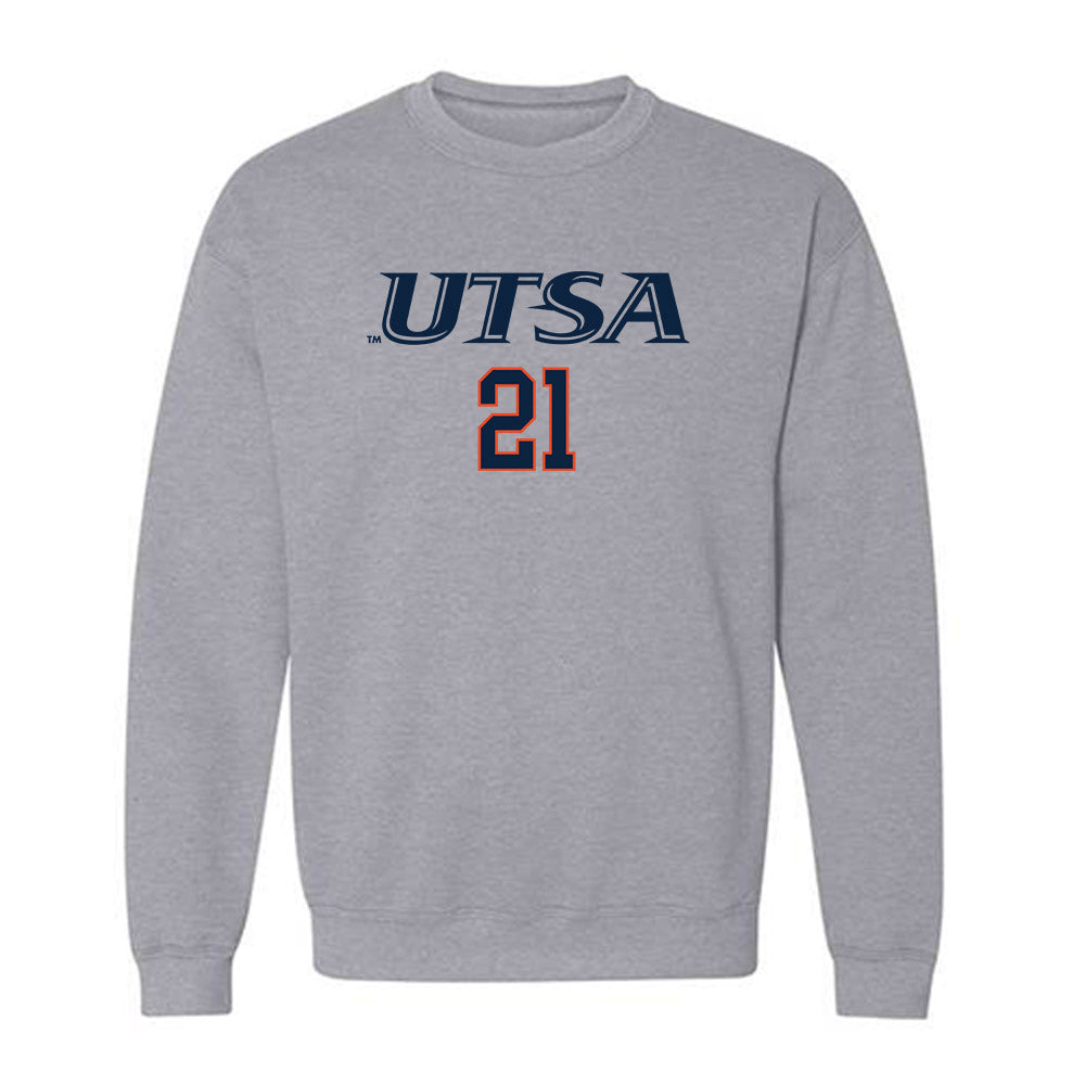 UTSA - NCAA Baseball : Nathan Johnson - Sports Shersey Crewneck Sweatshirt-0