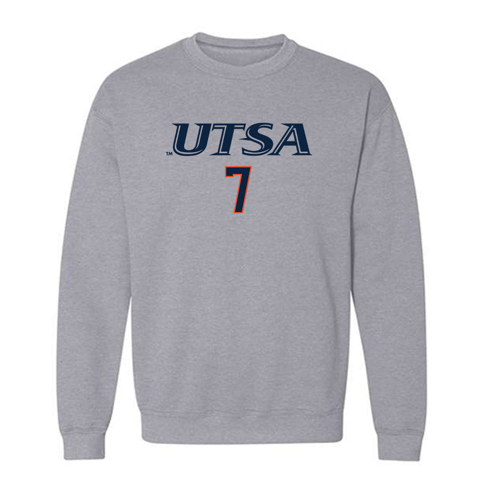 UTSA - NCAA Baseball : Mason Jacob - Sports Shersey Crewneck Sweatshirt-0