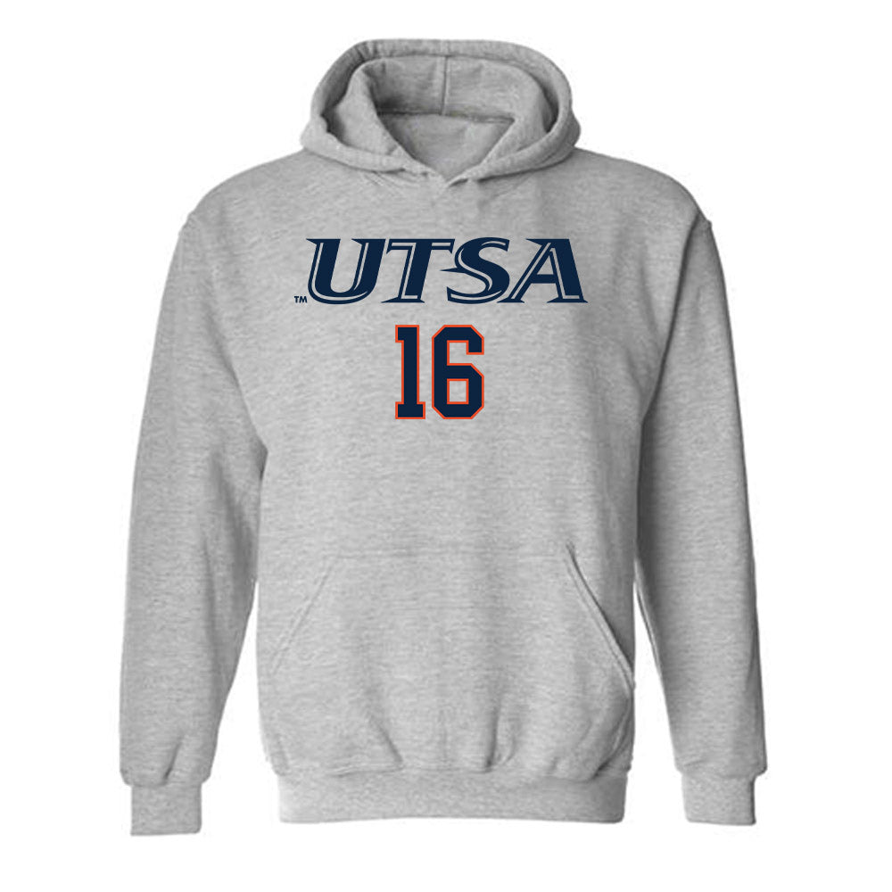 UTSA - NCAA Baseball : Todd Rochelle - Sports Shersey Hooded Sweatshirt-0