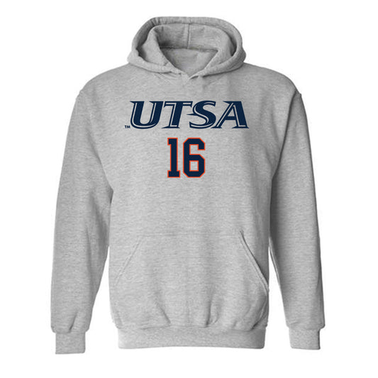 UTSA - NCAA Baseball : Todd Rochelle - Sports Shersey Hooded Sweatshirt-0