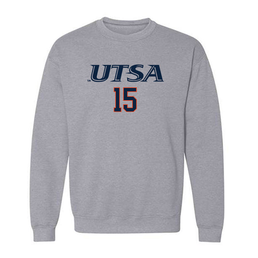 UTSA - NCAA Baseball : Brandon Bishop - Sports Shersey Crewneck Sweatshirt-0
