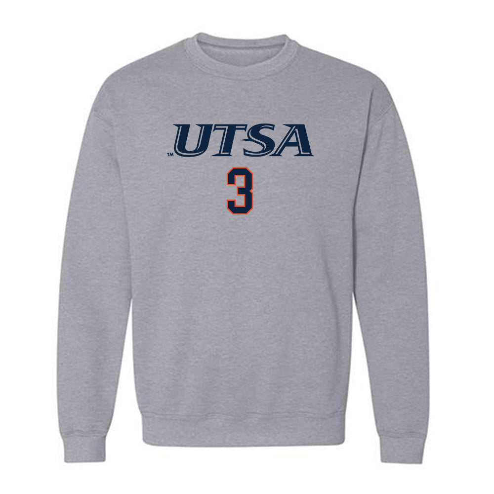 UTSA - NCAA Baseball : Jacob Silva - Sports Shersey Crewneck Sweatshirt-0