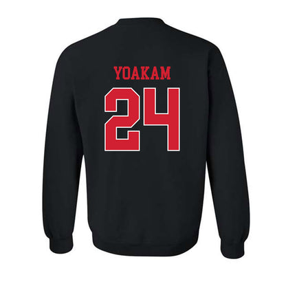 Houston - NCAA Football : Zac Yoakam - Replica Shersey Crewneck Sweatshirt-1