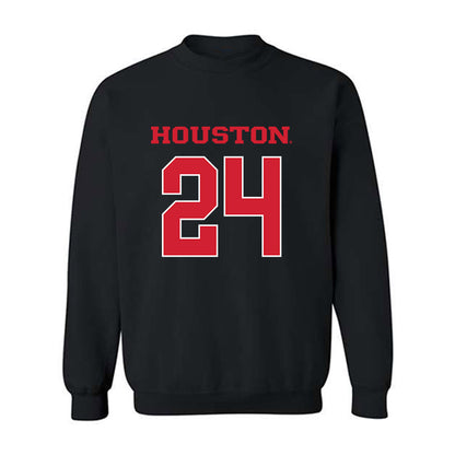 Houston - NCAA Football : Zac Yoakam - Replica Shersey Crewneck Sweatshirt-0