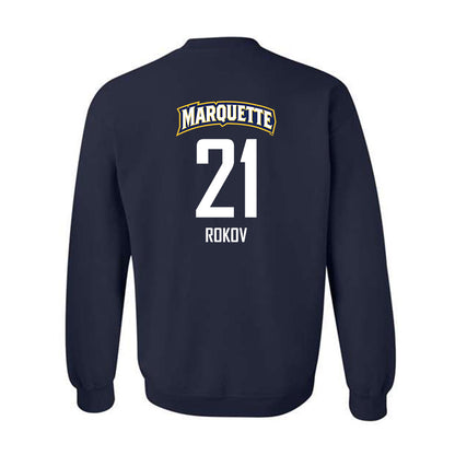 Marquette - NCAA Men's Soccer : Gabriel Rokov - Sports Shersey Crewneck Sweatshirt-1