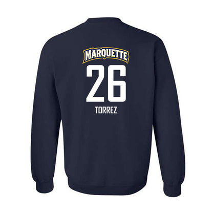 Marquette - NCAA Men's Soccer : Hudson Torrez - Sports Shersey Crewneck Sweatshirt-1