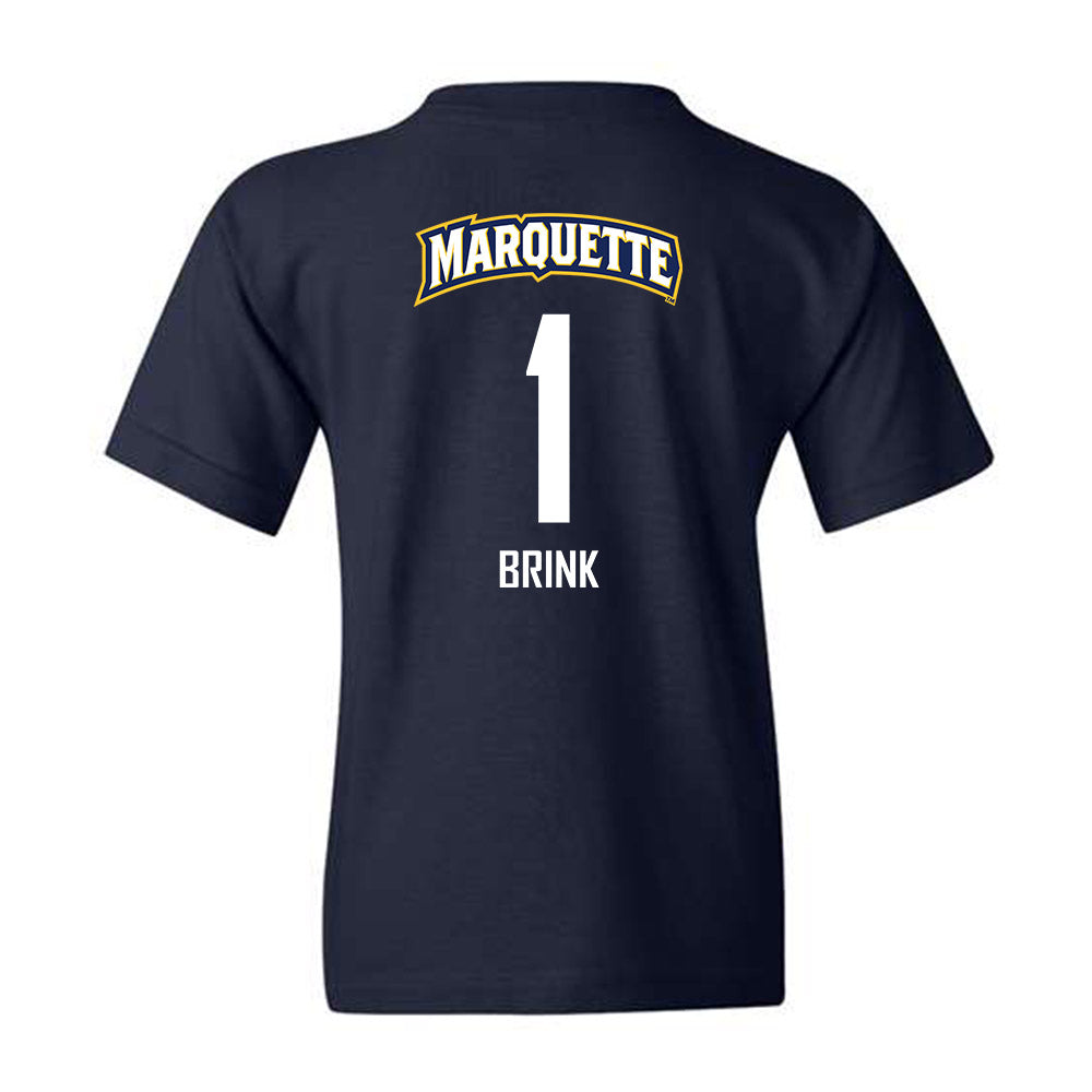 Marquette - NCAA Men's Soccer : Marten Brink - Sports Shersey Youth T-Shirt