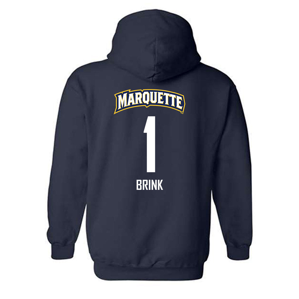 Marquette - NCAA Men's Soccer : Marten Brink - Sports Shersey Hooded Sweatshirt