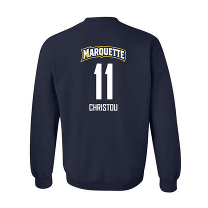 Marquette - NCAA Men's Soccer : Andreas Christou - Sports Shersey Crewneck Sweatshirt