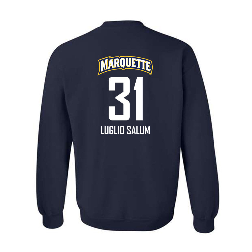 Marquette - NCAA Men's Soccer : Renan Luglio Salum - Sports Shersey Crewneck Sweatshirt